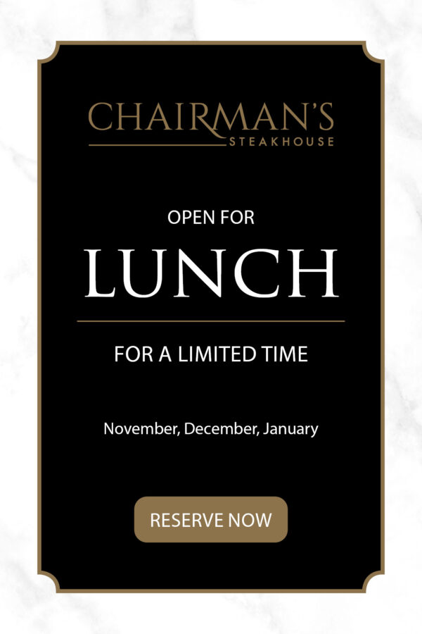 Chairmans, Open for Lunch!